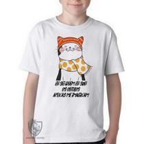 Camiseta Infantil ou adulto Gato eu sei quem eu sou Blusa Criança todos tamanhos