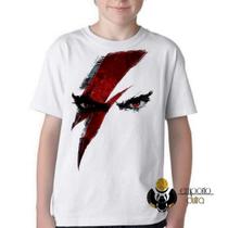 Camiseta Infantil ou adulto God of War Kratos Blusa Criança todos tamanhos