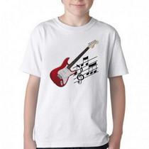 Camiseta Infantil ou adulto Guitarra Instrumento Blusa Criança todos tamanhos
