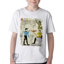 Camiseta Infantil ou adulto Hieróglifos Star Trek Blusa Criança todos tamanhos