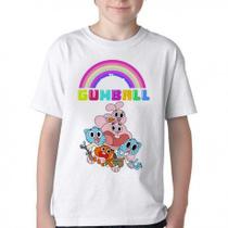 Camiseta Infantil ou adulto incrivel mundo gumball Blusa Criança todos tamanhos