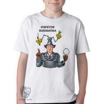 Camiseta Infantil ou adulto Inspetor Bugiganga Blusa Criança todos tamanhos