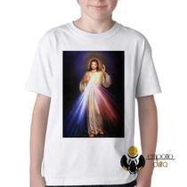 Camiseta Infantil ou adulto Jesus Cristo sagrado coração Blusa Criança todos tamanhos