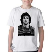 Camiseta Infantil ou adulto John Rambo Blusa Criança todos tamanhos