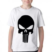 Camiseta Infantil ou adulto Justiceiro punisher Blusa Criança todos tamanhos