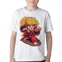 Camiseta Infantil ou adulto Ken Street Fighter Blusa Criança todos tamanhos