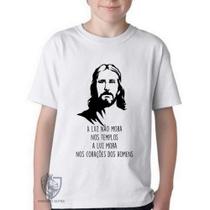 Camiseta Infantil ou adulto Luz de Jesus Blusa Criança todos tamanhos
