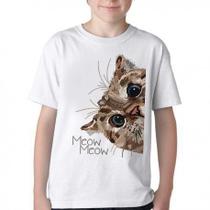 Camiseta Infantil ou adulto Meow gato Blusa Criança todos tamanhos Camiseta Infantil ou adulto Meow gato Blusa Criança todos tamanhos