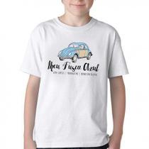 Camiseta Infantil ou adulto Meu Fusca Azul Blusa Criança todos tamanhos