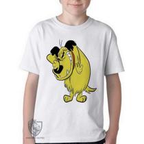 Camiseta Infantil ou adulto Mutley rindo Blusa Criança todos tamanhos