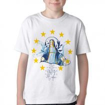 Camiseta Infantil ou adulto Nossa Senhora das Graças Blusa Criança todos tamanhos