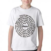 Camiseta Infantil ou adulto Pai Nosso Oração Blusa Criança todos tamanhos