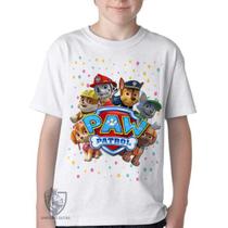 Camiseta Infantil ou adulto Patrulha Canina equipe Blusa Criança todos tamanhos Camiseta Infantil ou adulto Patrulha Canina equipe Blusa Criança todos tamanhos
