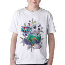 Camiseta Infantil ou adulto Patrulha Canina Everest Blusa Criança todos tamanhos Camiseta Infantil ou adulto Patrulha Canina Everest Blusa Criança todos tamanhos