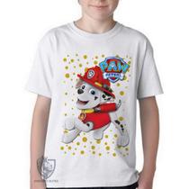 Camiseta Infantil ou adulto Patrulha Canina Marshall Blusa Criança todos tamanhos
