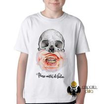 Camiseta Infantil ou adulto Pense antes de falar Blusa Criança todos tamanhos