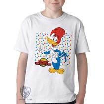 Camiseta Infantil ou adulto Pica Pau bolinhas Blusa Criança todos tamanhos