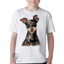 Camiseta Infantil ou adulto Pinscher orelhas Blusa Criança todos tamanhos Camiseta Infantil ou adulto Pinscher orelhas Blusa Criança todos tamanhos