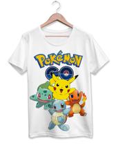 Camiseta Infantil ou adulto Pokémon Go Pikachu - Balisarts