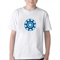 Camiseta Infantil ou adulto Reator Tony Stark Blusa Criança todos tamanhos