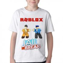 Camiseta Infantil ou adulto Roblox Jail Break Blusa Criança todos tamanhos