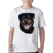 Camiseta Infantil ou adulto Rottweiler língua Blusa Criança todos tamanhos