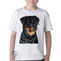 Camiseta Infantil ou adulto Rottweiler sério Blusa Criança todos tamanhos