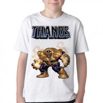 Camiseta Infantil ou adulto Thanos Cartoon Blusa Criança todos tamanhos