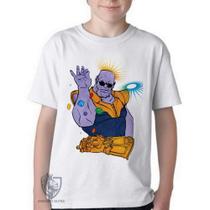 Camiseta Infantil ou adulto Thanos Dedos Blusa Criança todos tamanhos