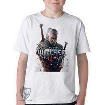 Camiseta Infantil ou adulto The Witcher Blusa Criança todos tamanhos