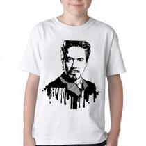 Camiseta Infantil ou adulto Tony Stark Blusa Criança todos tamanhos