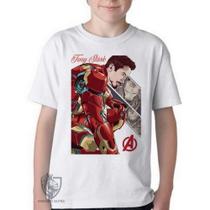 Camiseta Infantil ou adulto Tony Stark Ultimato Blusa Criança todos tamanhos