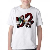 Camiseta Infantil ou adulto U2 Desenho Blusa Criança todos tamanhos