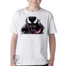 Camiseta Infantil ou adulto Venom Aranha Blusa Criança todos tamanhos