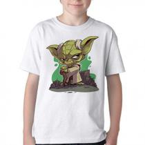 Camiseta Infantil ou adulto Yoda Star Wars Blusa Criança todos tamanhos