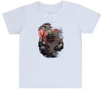 Camiseta Infantil Paisagem Ásia tinta a óleo