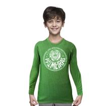 Camiseta Infantil Palmeiras Manga Longa Verde Unissex