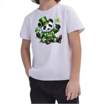Camiseta Infantil Panda St Patrick