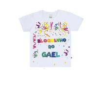 Camiseta infantil para carnaval bloquinho de carnaval personalizada