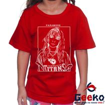 Camiseta Infantil Paramore 100% Algodão Hayley Williams Geeko Rock
