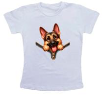 Camiseta Infantil Pastor Alemao no Ziper Camiseta Infantil Pastor Alemao no Ziper