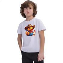 Camiseta Infantil Patinho de borracha Fazendeiro Camiseta Infantil Patinho de borracha Fazendeiro