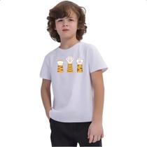 Camiseta Infantil Pedra Papel Tesoura Gato Laranja - Alearts