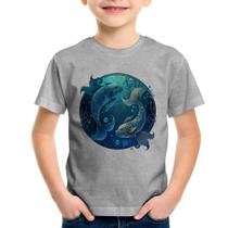 Camiseta Infantil Peixes Sígno - Foca na Moda Camiseta Infantil Peixes Sígno - Foca na Moda
