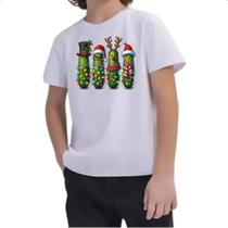 Camiseta Infantil Pepinos de Natal