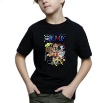 Camiseta Infantil Personagens Serie-One-Piece 100% Algodão