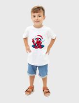 Camiseta infantil Personalizada Aranha de Natal