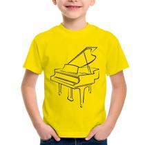 Camiseta Infantil Piano - Foca na Moda