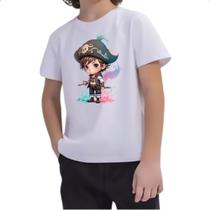Camiseta Infantil Pirata Cute Chibi Style Camiseta Infantil Pirata Cute Chibi Style