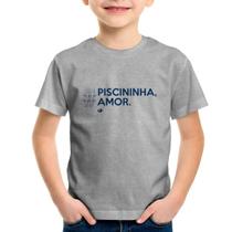 Camiseta Infantil Piscininha amor - Foca na Moda